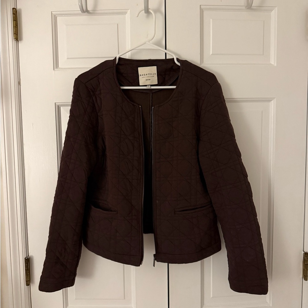 Bagatelle Chocolate Quilted Jacket